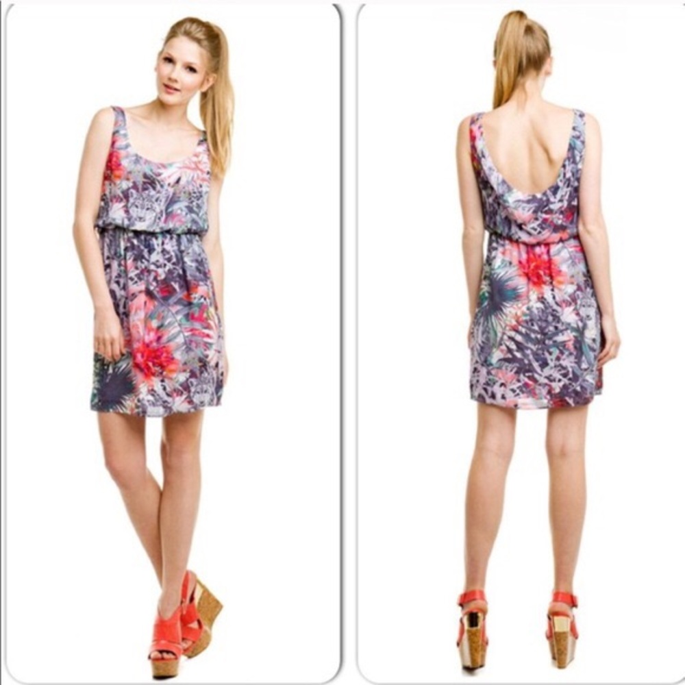 Alice + Olivia Snow Leopard Jungle Roi Dress